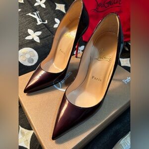 Christian Louboutin Elegant Black and Red Heels